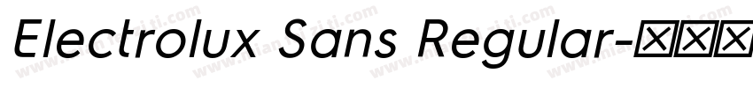 Electrolux Sans Regular字体转换